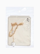 Серьги жемчуг «Корейский стиль», белые в золоте - Фото 5