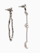 Серьги жемчуг "Корейский стиль", цвет белый в серебре (комплект 2 шт) - фото 60065344