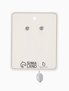 Серьги жемчуг «Корейский стиль», белые в серебре - Фото 4