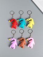 Брелок для ключей на кольце резина «Утка», 5?2?5.5 см, МИКС (комплект 12 шт) - фото 60065346