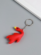 Брелок для ключей на кольце резина «Утка», 5?2?5.5 см, МИКС (комплект 12 шт) - фото 60065348