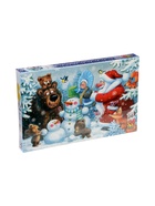 Макси пазл 24 эл. "Новогодняя полянка" (комплект 2 шт) - фото 60872563