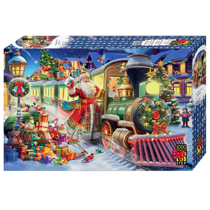 Пазл «Поезд Деда Мороза», 1000 элементов - Фото 1