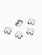 Бусина-разделитель родированный «Клевер», 7×7 мм, (набор 10 штук), медь, цвет серебро - Фото 3