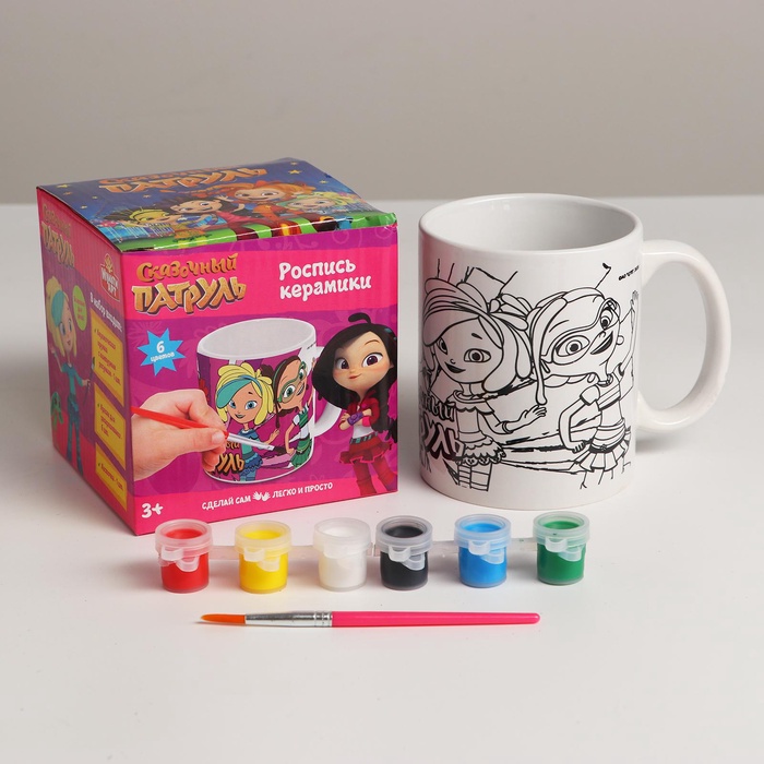УЦЕНКА Кружка для росписи «Сказочный патруль»(краски, кисточка) 100PAINTMUG-SP - Фото 1