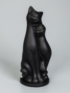 УЦЕНКА Фигура гипс «Пара кошек», чёрная, 10×27×10 см - Фото 3
