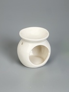 УЦЕНКА Аромалампа керамика «Вдох... выдох...» белая 7.2×7.2×7.8 см 10956975