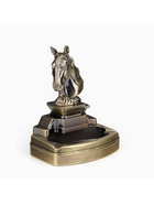 УЦЕНКА Зажигалка настольная с пепельницей, газовая «Голова коня» - Фото 2