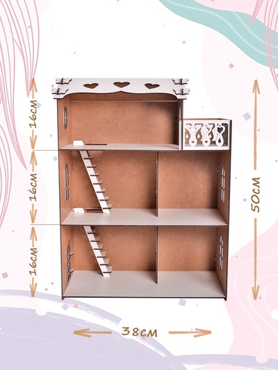 Домик для кукол «Варя», с мебелью, ЛХДФ