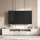 УЦЕНКА Тумба под ТВ Сити, 2000х346х330, Крафт белый - Фото 1