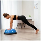 УЦЕНКА Полусфера BOSU гимнастическая ONLYTOP, 58×25 см, с насосом, синяя - Фото 7