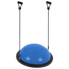 УЦЕНКА Полусфера BOSU гимнастическая ONLYTOP, 58×25 см, с насосом, синяя - Фото 9