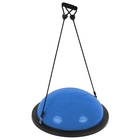 УЦЕНКА Полусфера BOSU гимнастическая ONLYTOP, 58×25 см, с насосом, синяя - Фото 10