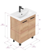 Тумба напольная Onika Легран 60 раковина Фостер-60 Кirovit 10925507