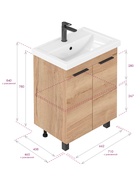 Тумба напольная Onika Легран 70 раковина Фостер-70 Кirovit 10925508