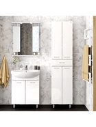 Шкаф – пенал для ванной комнаты Onika «Модерн 46», универсальный, 460×330×1900 мм, цвет белый 10925513