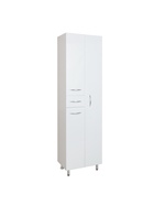 Шкаф – пенал для ванной комнаты Onika «Модерн 52», правый, с бельевой корзиной, 520×330×1900 мм, цвет белый 10925514