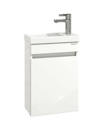 Тумба подвесная, Onika Милтон 40, белая раковина Миранда-40 Santek 10925515