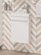 Тумба подвесная, Onika Милтон 40, белая раковина Миранда-40 Santek 10925515