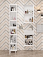 Тумба подвесная, Onika Милтон 40, белая раковина Миранда-40 Santek 10925515