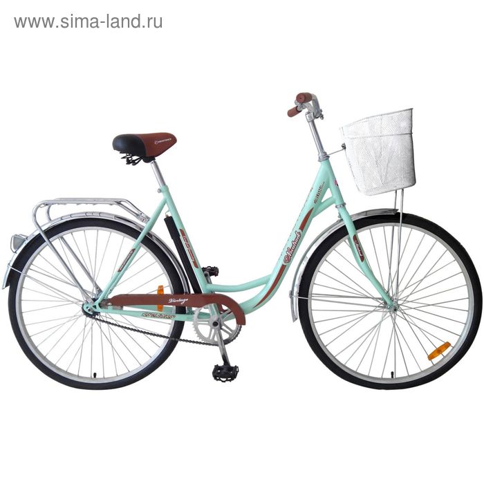 Велосипед 28" Novatrack Lady Vintage, 2016, цвет зелёный, размер 19"