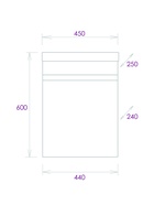 Тумба подвесная, Onika Милтон 45 серая/дуб сонома раковина Фостер-45 Кirovit 10925518