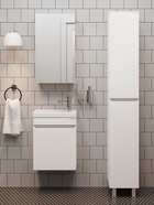 Тумба подвесная, Onika Милтон 45 белая раковина Фостер-45 Кirovit 10925519