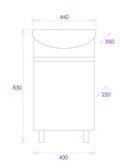 Тумба напольная Onika Милтон 45 белая 10925521