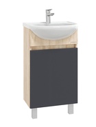 Тумба напольная Onika Милтон 45 серая/дуб сонома раковину Уют-45 Rosa 10925522