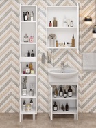 Тумба напольная Onika Милтон 55 белая раковину Уют-55 Rosa 10925525