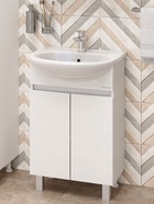 Тумба напольная Onika Милтон 60 белая раковину Уют-60 Rosa 10925527