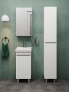 Тумба напольная Onika Милтон Квадро 40 белая раковину Визит 40 Santeri 10925529