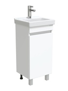 Тумба напольная Onika Милтон Квадро 40 белая раковину Визит 40 Santeri 10925529