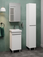 Тумба напольная Onika Милтон Квадро 40 белая раковину Визит 40 Santeri 10925529