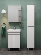 Тумба напольная Onika Милтон Квадро 55 белая раковину Визит 55 Santeri 10925531