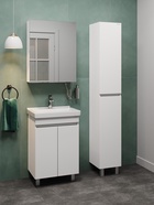 Тумба напольная Onika Милтон Квадро 55 белая раковину Визит 55 Santeri 10925531