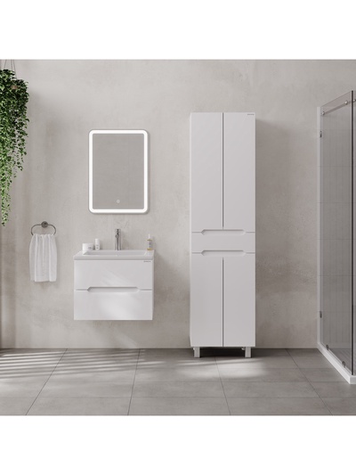 Шкаф – пенал для ванной комнаты Onika «Айленд 50», 500×1900 мм, цвет белый