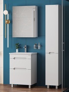 Шкаф – пенал для ванной комнаты Onika «Айленд 30», 300×275×1900 мм, цвет белый 10925538