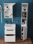 Шкаф – пенал для ванной комнаты Onika «Айленд 30», 300×275×1900 мм, цвет белый 10925538