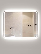 Зеркало настенное в ванную Onika «Магна», с LED – подсветкой, 80×70 см 10925543