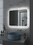 Зеркало настенное в ванную Onika «Магна», с LED – подсветкой, 100×80 см 10925545