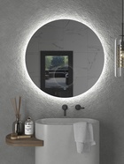 Зеркало настенное круглое в ванную Onika «Сола», с LED – подсветкой, d=50 см 10925546