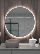 Зеркало настенное круглое в ванную Onika «Сола», с LED – подсветкой, d=80 см 10925549