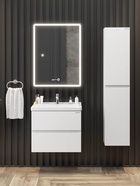 Тумба подвесная Onika Эвада 60 белая раковина Миранда-60 Santek 10925559