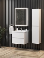 Тумба подвесная Onika Эвада 60 белая раковина Миранда-60 Santek 10925559