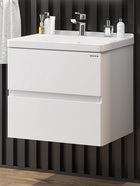 Тумба подвесная Onika Эвада 70 белая раковина Миранда-70 Santek 10925561