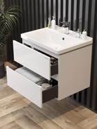 Тумба подвесная Onika Эвада 70 белая раковина Миранда-70 Santek 10925561