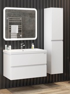 Тумба подвесная Onika Эвада 80 белая раковина Миранда-80 Santek 10925562