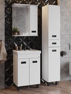 Тумба напольная, Onika Балтика-Квадро Black 60 раковина Тигода-60 Santek 10925564