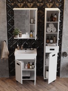 Тумба напольная, Onika Балтика-Квадро Black 60 раковина Тигода-60 Santek 10925564